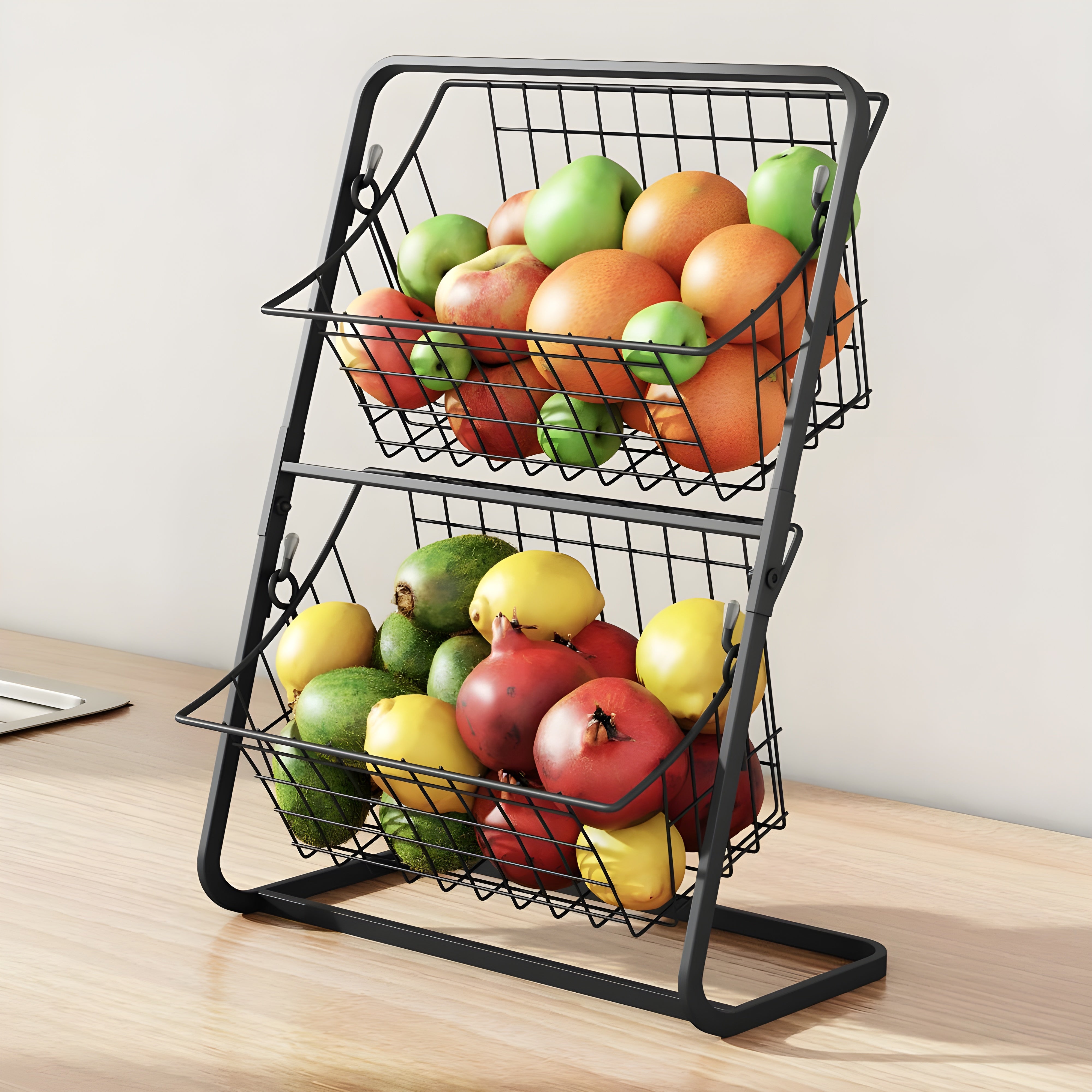 Detachable Fruit and Vegetable Basket with Space-Saving Design