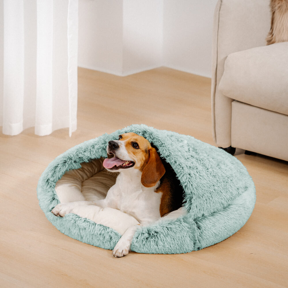 Cozy & Secure Semi-Enclosed Pet Bed