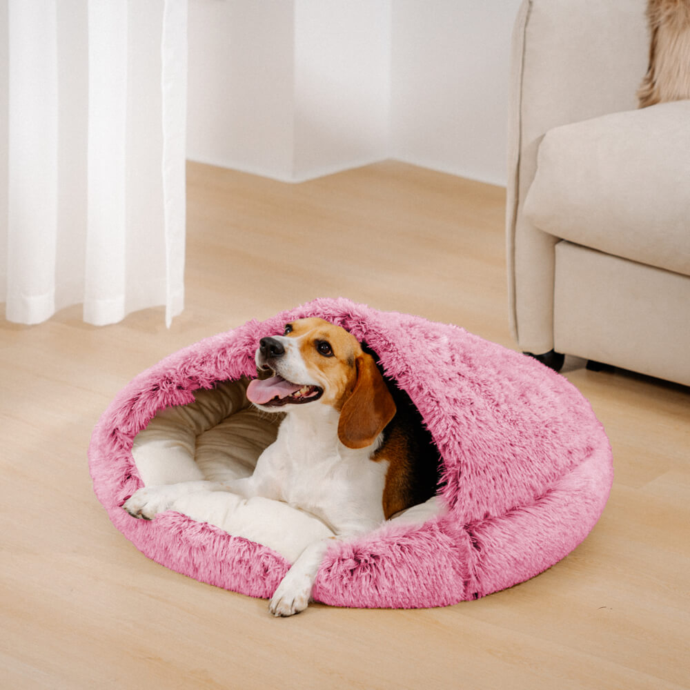 Cozy & Secure Semi-Enclosed Pet Bed