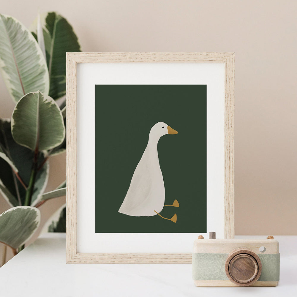 Silly Goose Wall Art on Premium Canvas for Kids Rooms