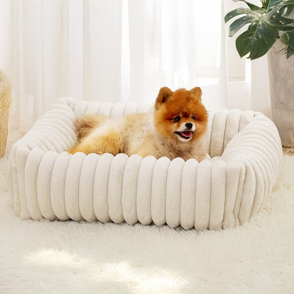 Bolstered Orthopedic Pet Bed – Warm, Supportive & Cozy