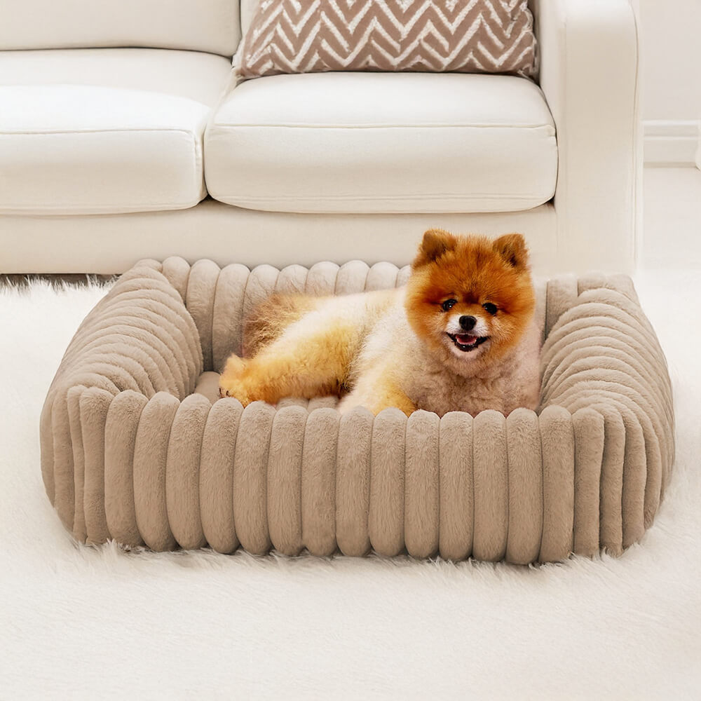 Bolstered Orthopedic Pet Bed – Warm, Supportive & Cozy