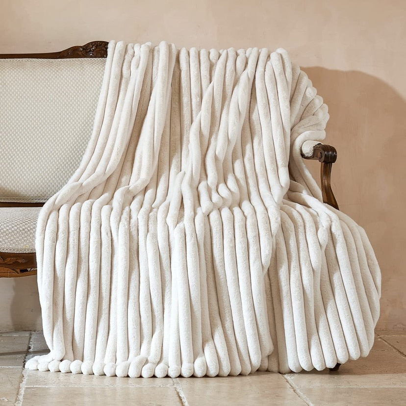 Nordic Luxury Lounging Throw Blanket for Cozy Comfort