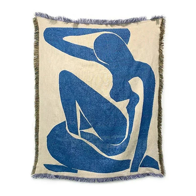 Abstract Tapestry Throw Blanket for Cozy Home Décor