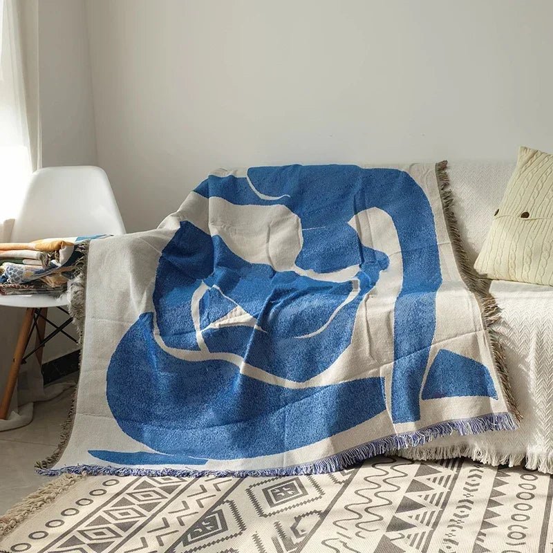 Abstract Tapestry Throw Blanket for Cozy Home Décor