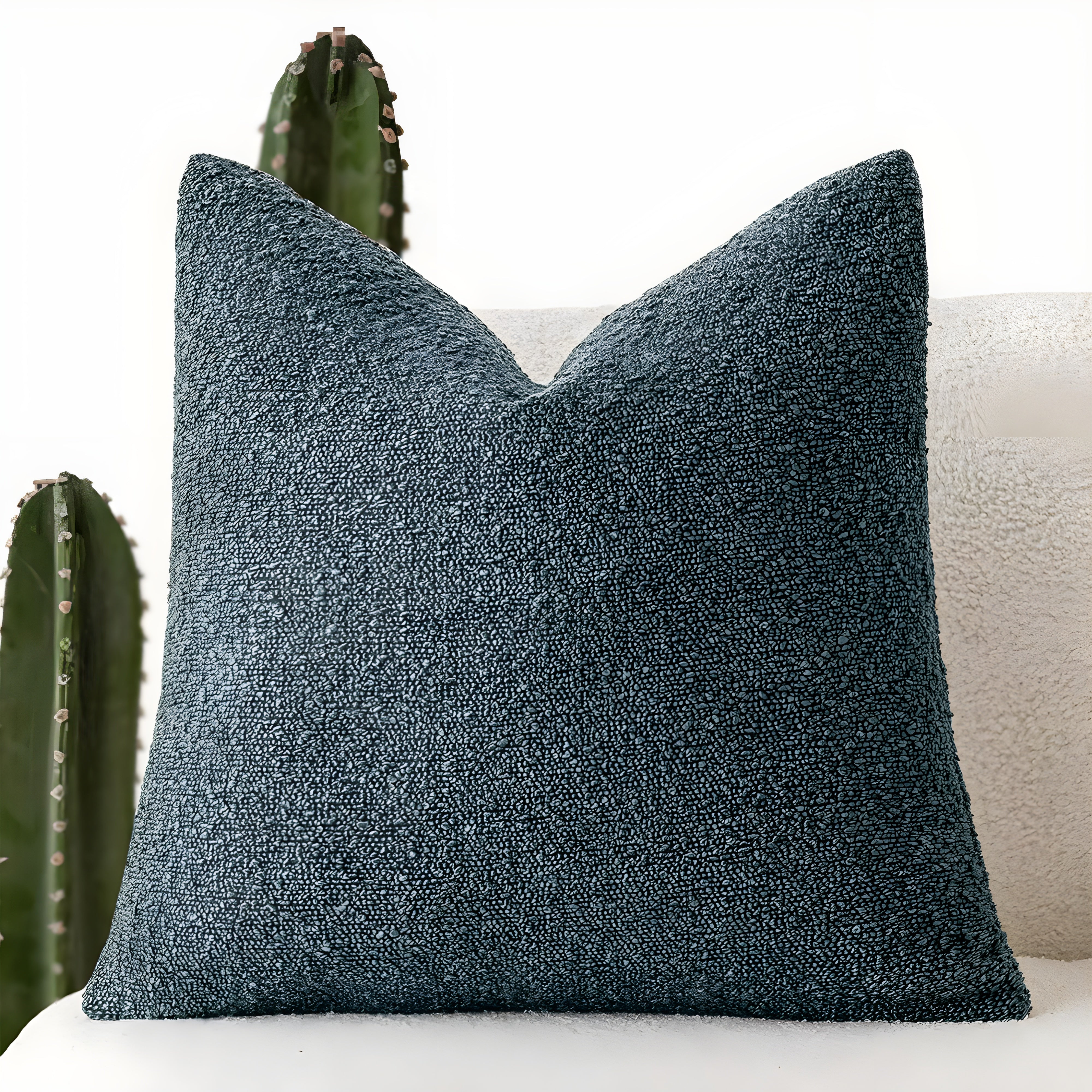 Textured Boucle Throw Pillow Covers for Modern Decor