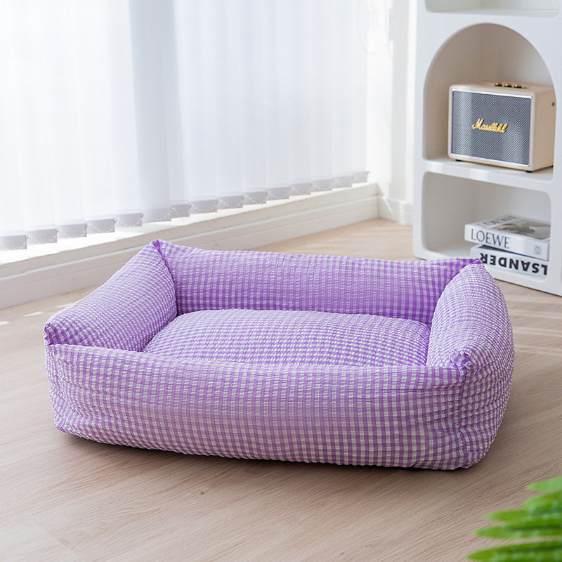 Cozy Bolstered Dog Bed with Removable Cover