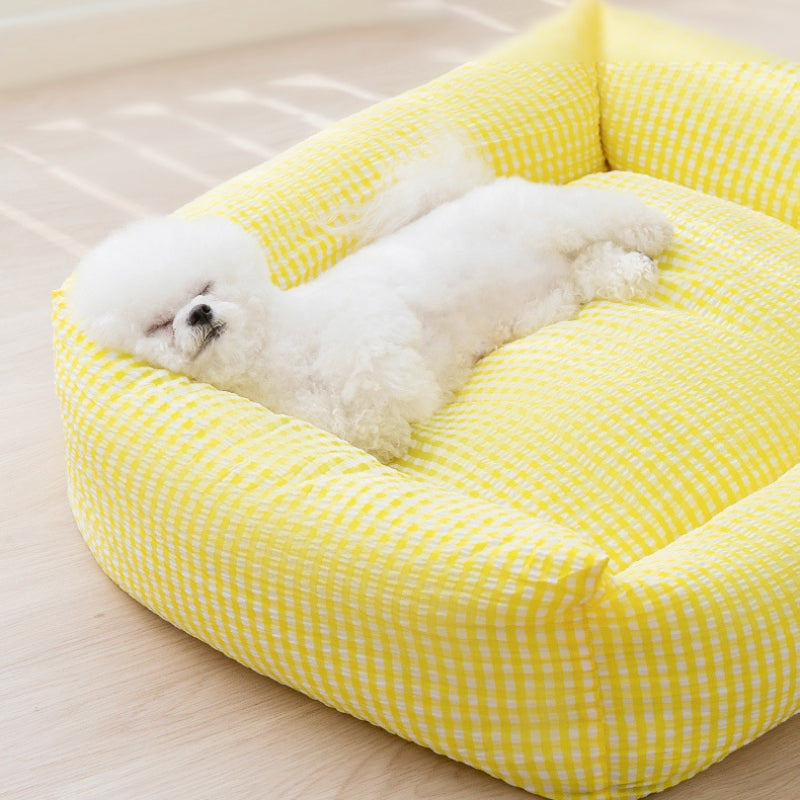 Cozy Bolstered Dog Bed with Removable Cover