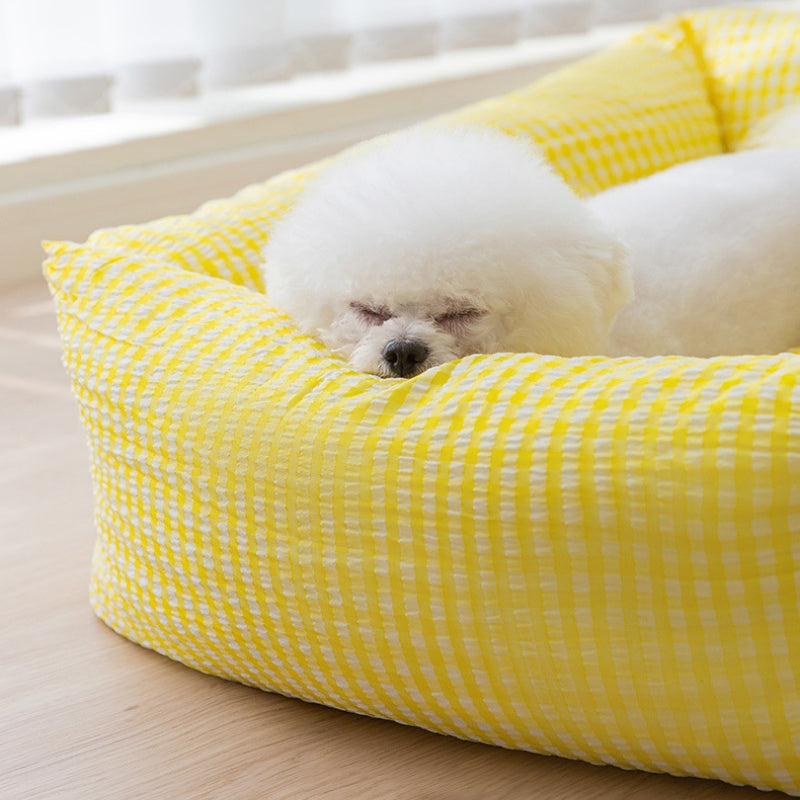 Cozy Bolstered Dog Bed with Removable Cover