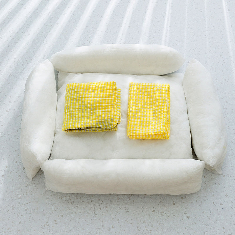 Cozy Bolstered Dog Bed with Removable Cover