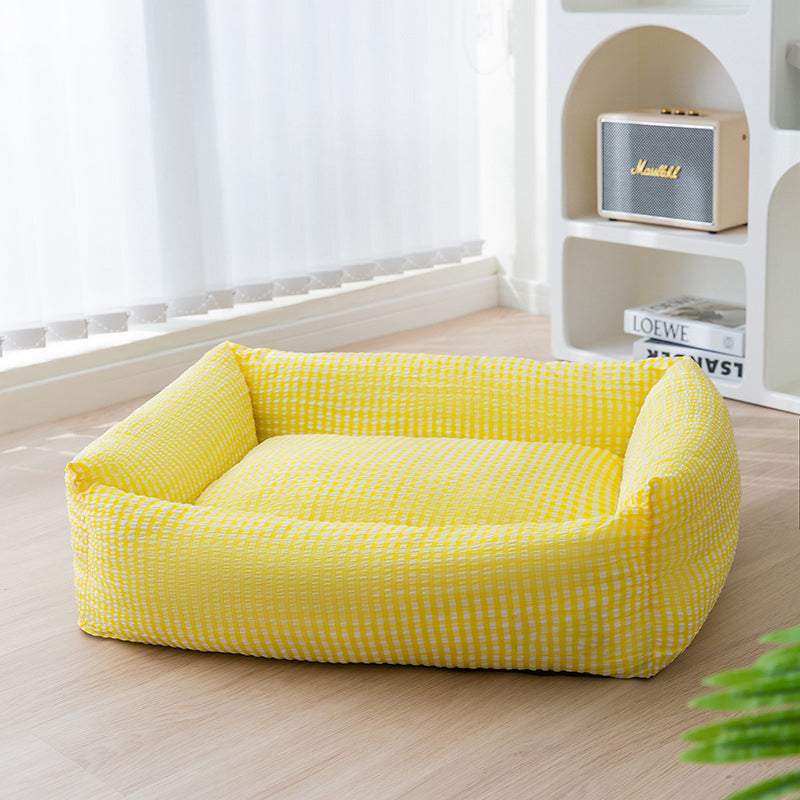 Cozy Bolstered Dog Bed with Removable Cover