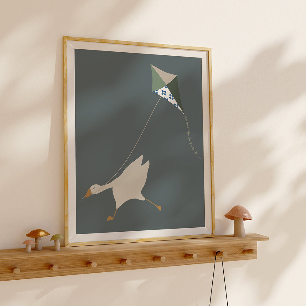 Silly Goose Wall Art on Premium Canvas for Kids Rooms